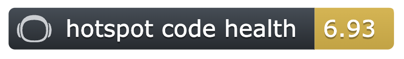 The Hotspot Code Health status badge