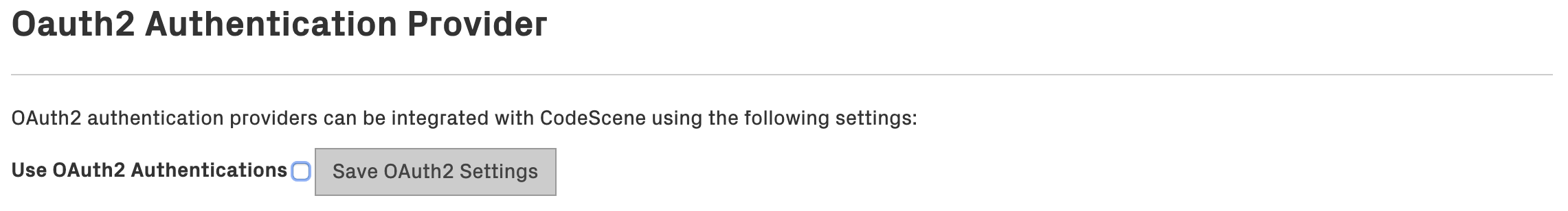 Inactive OAuth2 authentication
